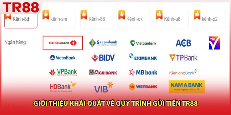 Giới thiệu khái quát về quy trình gửi tiền TR88